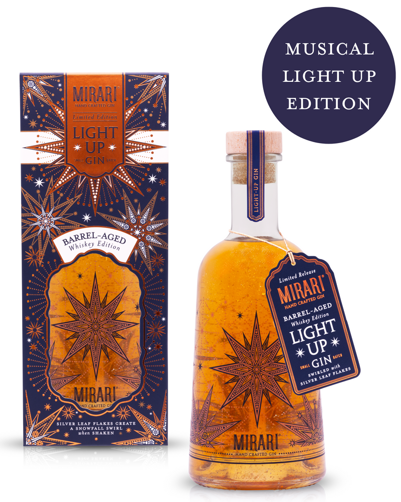 Mirari Barrel Aged Gin Musical Light Up