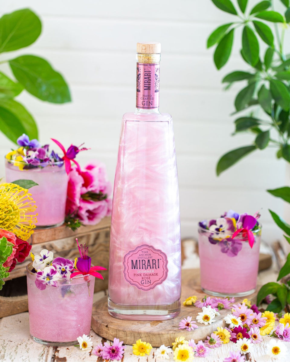 Shimmer Mirari Damask Rose Gin – Time Anchor